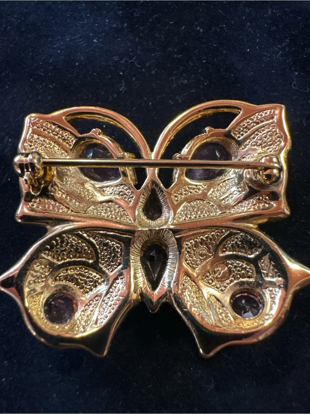 SIGNED SWAROVSKI BUTTERFLY PIN /BROOCH RETIRED RARE